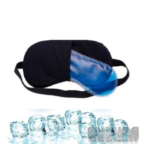 Cooling Eye Mask Gel BY GUZURA Eye Mask Reusable Cold Eye Mask for Puffy Eyes | Eye Ice Pack Eye Mask with Soft Plush Backing for Dark Circles | Migraine | Redness | Stress Relief | Sleeping Cool Pad