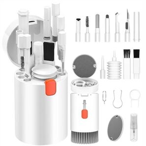 HUMBLE 20-in-1 Smart Gadget Cleaning Kit – All-in-One Screen & Keyboard Cleaner with Cleaning Pen, Spray, Microfiber Cloth, Dust Blower, Key Puller & Brushes for Smartphones, Tablets, Laptops & PC’s